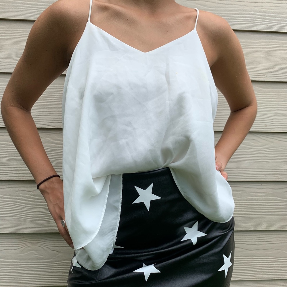 VINTAGE WHITE CAMI TOP